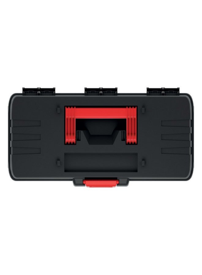 Kistenberg Dark Ergonomic Handle Durable Polymer Blend Tool Box Black and Red 40 cm KDR4020N - Image 2