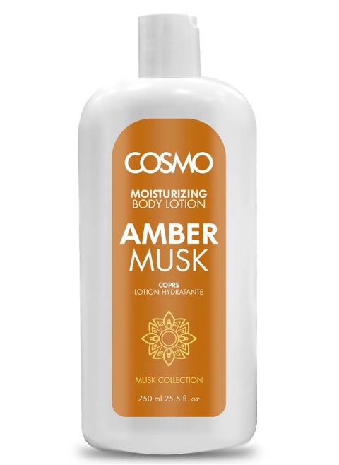 Moisturizing Body Lotion Amber Musk 750 Ml