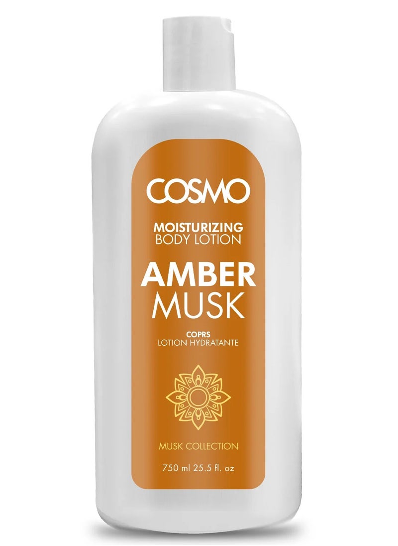 Moisturizing Body Lotion Amber Musk 750 Ml