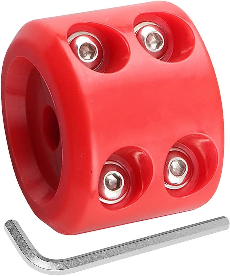 Winch Stopper 1pcs Rubber Winch Stopper Shock Absorbent Cable Protector Plug for Synthetic Rope Cable(Red) - Image 1