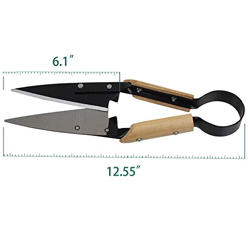 Abustle pig Hand shears for sheep shearing, Single Bow Heavy Duty Onion/Sheep Shear for alpaca, pet horse dog shearing, 6.1-Inch Carbon Steel Blade, 12.5-Inch Long - Image 5