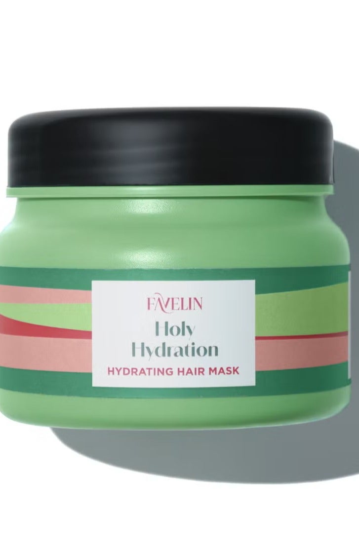 ڤاڨلين قناع ترطيب الشعر فافيلين هولي هيدريشن | محمل بزيت جوز الهند وبرو فيتامين ب5 وفيتامين هـ | خالي من الكبريتات | 300 مل