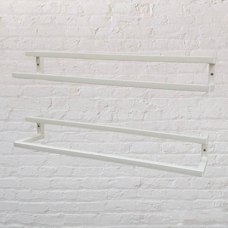 Glitz® Set Of 2 Modern Shoe Rack Metal Shoe Organiser Multipurpose Stand Hall Entry Way Shoe Rack, Compact & Space Saving (Ivory) - Image 3