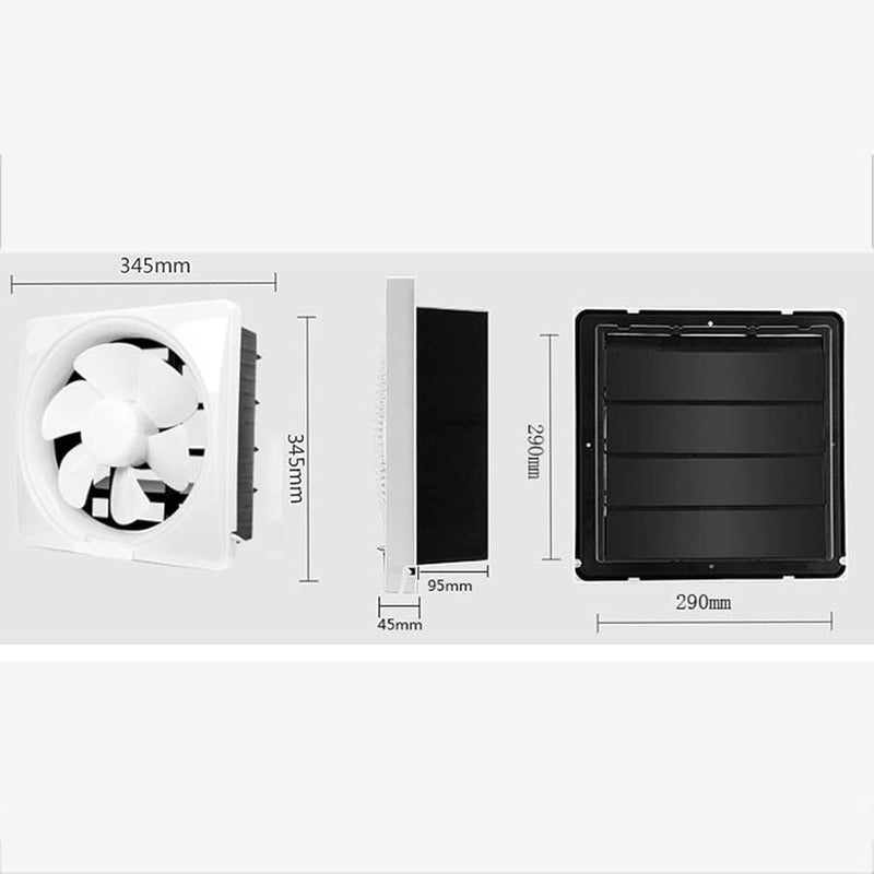Bathroom Extractor Exhaust Fan Strong Ventilation For Kitchen Toilet Window - Image 1