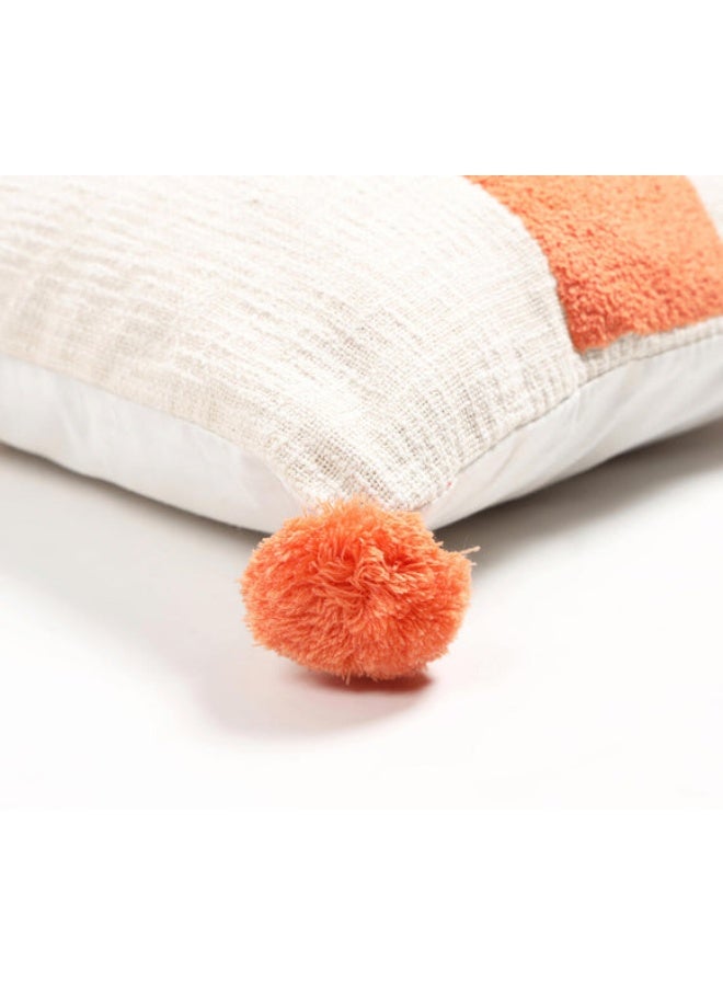 Chateaux Embroidered Tulip Pom-Pom Cushion Cover - Image 2