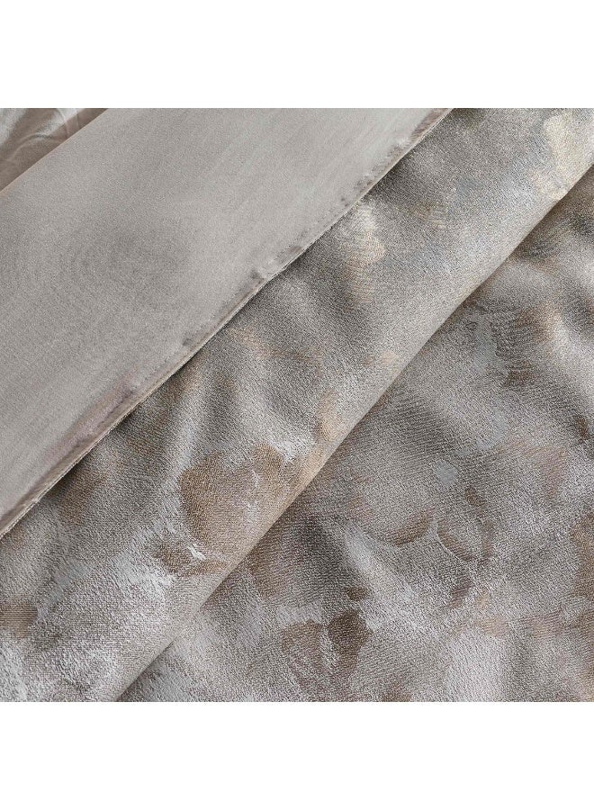 Pan Home Miranda Luxe Jacquard 3-Piece King Down Alternative Comforter Set 240x260cm - Beige - Image 4