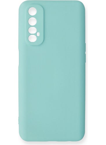 HappyCase Realme 7 Case Nano Velvet Silicone Inside - Turquoise  - Image 1