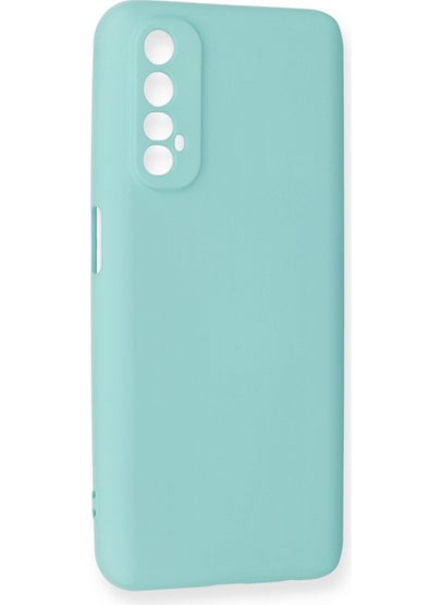 HappyCase Realme 7 Case Nano Velvet Silicone Inside - Turquoise  - Image 3