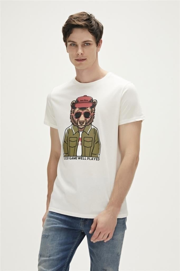 GOOD GAME T-SHIRT CREAM Men's T-Shirt 23.01.07.009-C04
