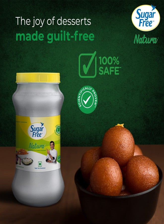 Sugar Free Natura, 1Kg, Jar | Equivalent to Sweetness from 10Kg Sugar | 100% Safe| Scientifically Proven & Tested|Sweet like Sugar but with zero calories| - Image 3