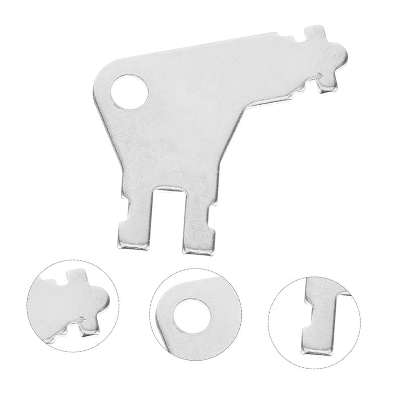 6pcs Paper Towel Dispenser Replacement Keys Universal Fit Silver Metal - Image 5