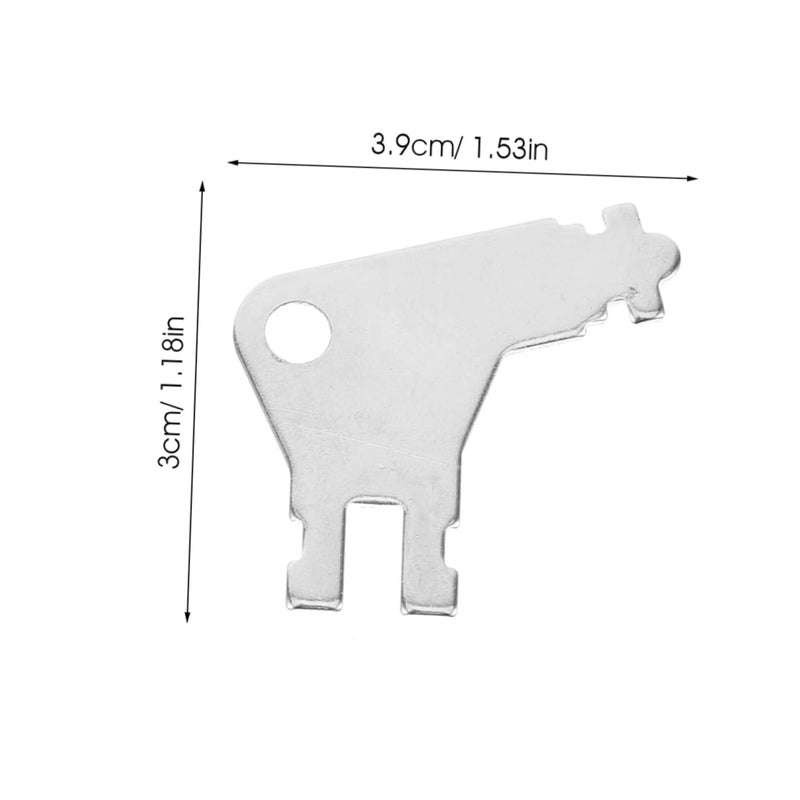 6pcs Paper Towel Dispenser Replacement Keys Universal Fit Silver Metal - Image 3