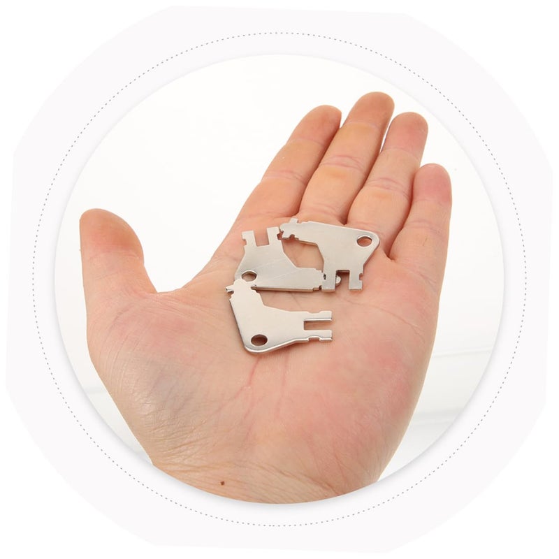 6pcs Paper Towel Dispenser Replacement Keys Universal Fit Silver Metal - Image 4