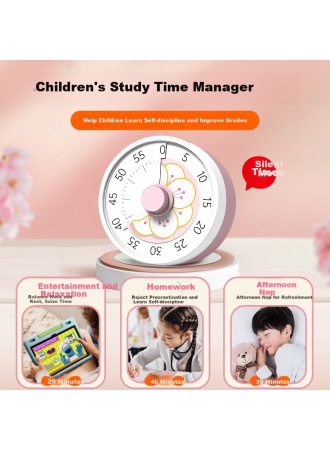 Timess Visual Timer New Children'S Student Learning Wake-Up Self-Discipline Artifact Countdown Reminder Alarm Clock Kitchen Cooking Baking Time Manager Timer - Image 2