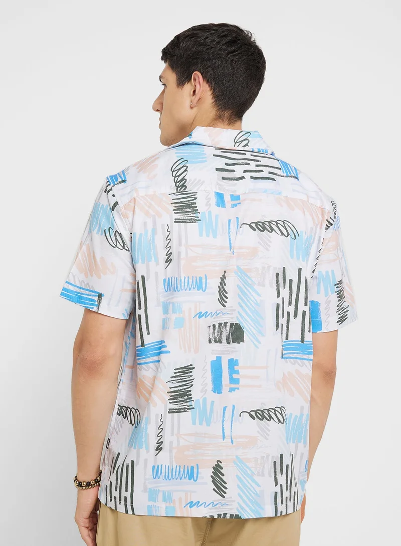Robert Wood Resort Print Shirt