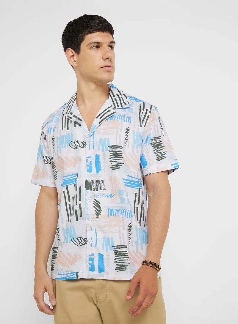 Robert Wood Resort Print Shirt