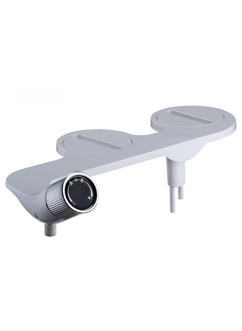 Bayleef Bayleef Toilet Bidet Seat Attachment Cold Water Spray Double Nozzle Non Electric SprayerNon Electric Toilet Attachment Adjustable Spray Pressure Easy DIY Installation  - Image 1