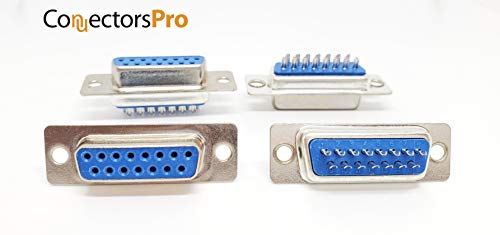 Connectors Pro Pc Accessories - Connectors Pro 10 Pairs DB15 Male and Female RS232 D-Sub 15P 15 Pins Solder Type Connector, 20-Pack (10 Male + 10 Female) - Image 3