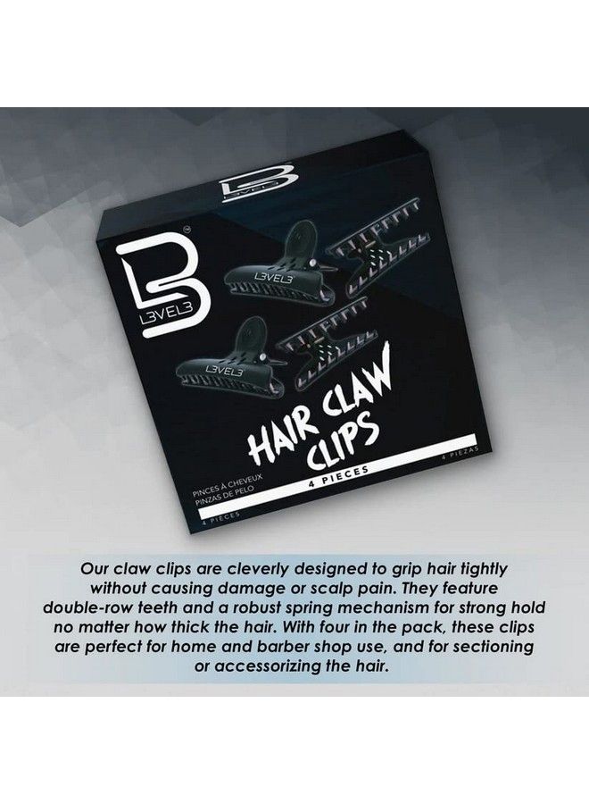 L3 Level 3 Butterfly Clips Hair Clamps For Hair Cutting Styling And Makeup Barber And Salon Sectioning Clip For Women 4 Pack - Image 4