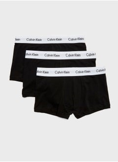 CALVIN KLEIN 3 Pack Logo Waist Low Raise Trunks  - Image 1