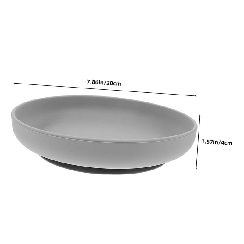 2pcs Elderly Non Suction Plate Scoop Bowl Senior Dining Plate Disabled Home Care Non Slip Manual - Image 3