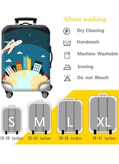 HomarKet Travel Luggage Cover Spandex Suitcase Protector Washable Baggage Covers  - Image 3
