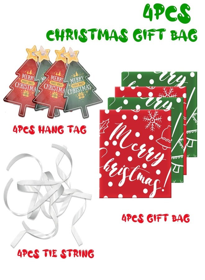 VIMUSFUN Large Christmas Gift Bags, 2PCS 44"X 36" Jumbo Extra Large Gift Bag, XL Christmas Bags for Wrapping Oversized Giant Huge Gifts, Xmas Santa Big Holiday Gift Bags, Large Plastic Gift Bags for Presents - Image 5