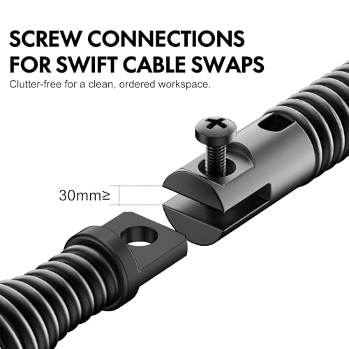 POPULO 8-Piece Drain Snake Drill Attachment - Tackle Any Clog with Precision,Commonly Used in POPULO 50FT-100FT AC Drain Cleaning Machine,Suitable for 5/16-inch to 3/4-inch Drain Snake Cable - Image 4