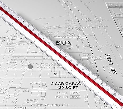 KRYTONE.Fx® 30cm Plastic Triangular Scale Ruler 3 Sides for Architecture Drafting Architect Engineers Technical Measuring Tools - Image 2