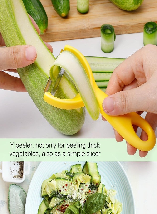 Senbowe Upgrade Potato Peeler for Kitchen, 6PCS Stainless Steel Vegetable Peeler, I and Y Veggie Food Peeler for Apple Fruit Carrot Zucchini Cucumber,Good Grip Makes Peeling Very Easy - Image 2