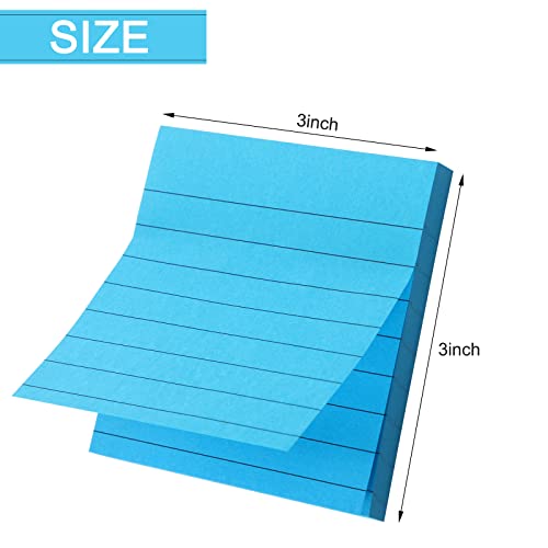 TaoBary 72 Pack 5760 Sheets Sticky Notes 3 x 3 Inches Bright Stick Note Pads Adhesive Self Stick Notepad Memo Pads for Office Home School Blank Book Supplies 80 SheetsPad Lined - Image 3