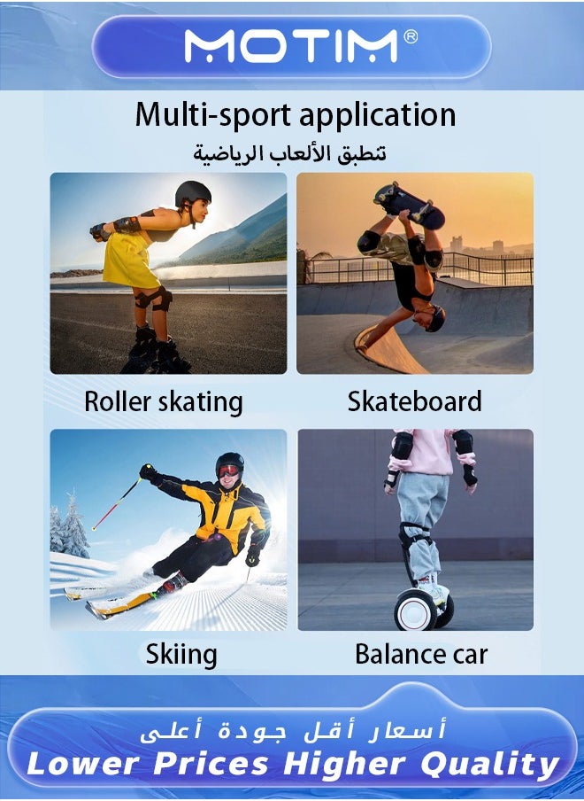 Motim - Kids Aldult Outdoor Sports Protective Helmet for 40-60KG Boys Girls Adjustable Helmetfor Roller Scooter Skateboard Bicycle - Image 1