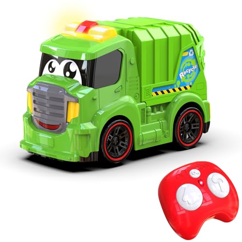AEROQUEST Remote Control Garbage Truck Toys for Toddlers 13 with Lights Sounds RC Recycling Vehicle for Kids 38 Durable Waste Management Trash Truck for Boys Girls - Image 1