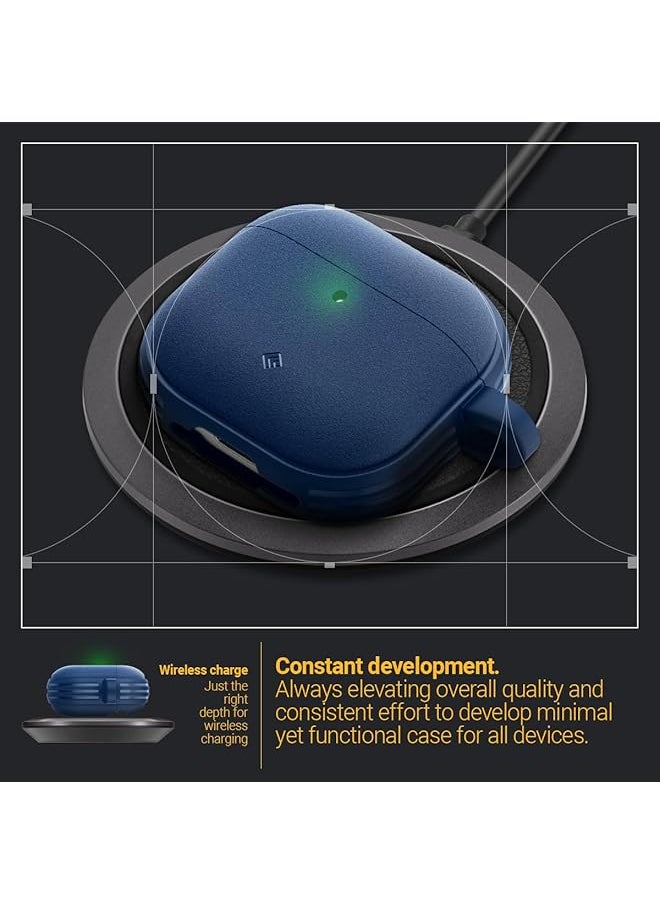 Caseology - Vault For Airpods 4 Case Cover 2024 With Carabiner Navy Blue - Image 1