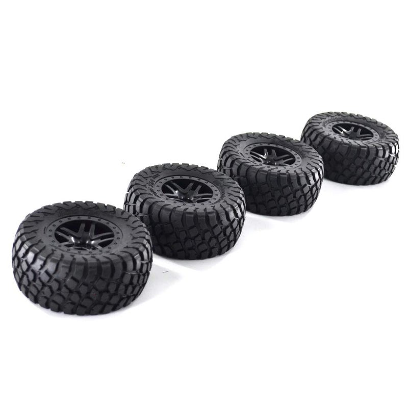 4PCS Short Course RC Truck Tires Wheels Miuezuth Ultra Soft 110mm 110 Tire for Traxxas HSP Tamiya HPI Kyosho RC Model Car Offroad Truck Crawler Racing RC Car Model