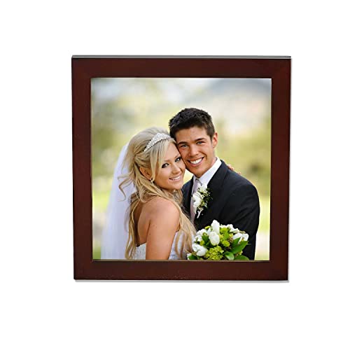 Lawrence Frames Walnut Wood Picture Frame Gallery Collection 5 by 5Inch