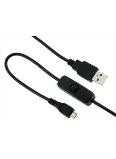 Raspberry Pi Micro USB Cable with ON/Off Switch - Easy Start/Reboot !