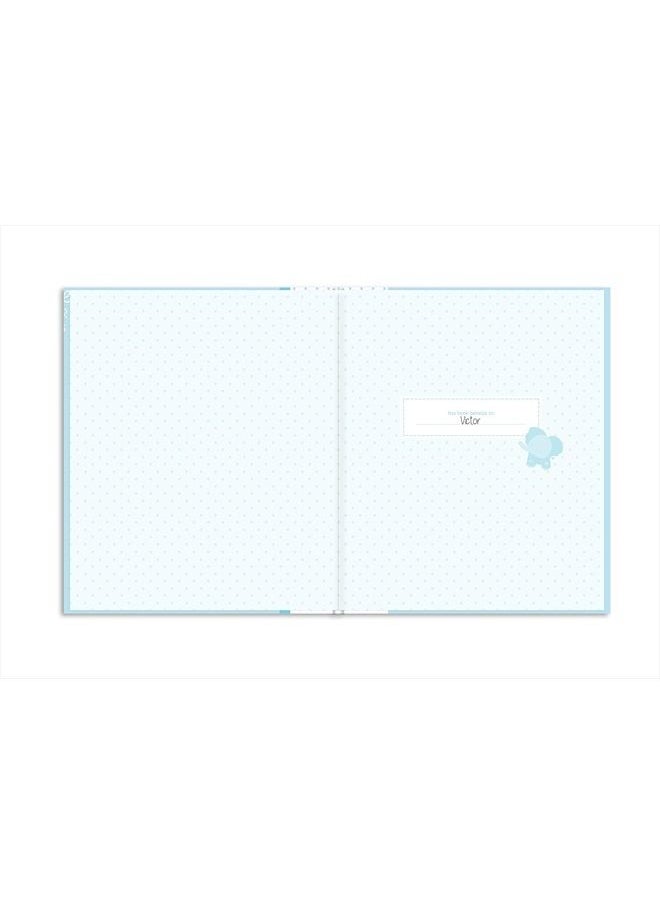 Lil Peach First 5 Years Dream Big Wordplay Baby Memory Book, Baby Keepsake Journal, Gift For New And Exxpecting Parents, 46 Fill In Pages, Blue 1 Count (Pack of 1)  - Image 3