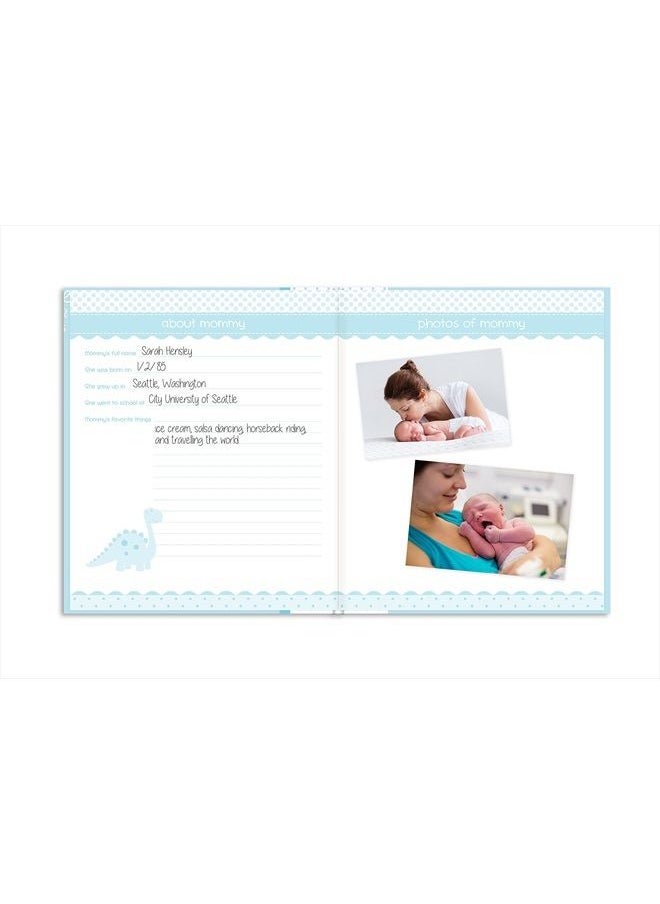 Lil Peach First 5 Years Dream Big Wordplay Baby Memory Book, Baby Keepsake Journal, Gift For New And Exxpecting Parents, 46 Fill In Pages, Blue 1 Count (Pack of 1)  - Image 5