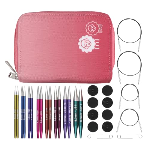 KnitPro Zing Deluxe Interchangeable Needle Set 4" (10cm) | 8 US Sizes (4 to 11) - Image 1