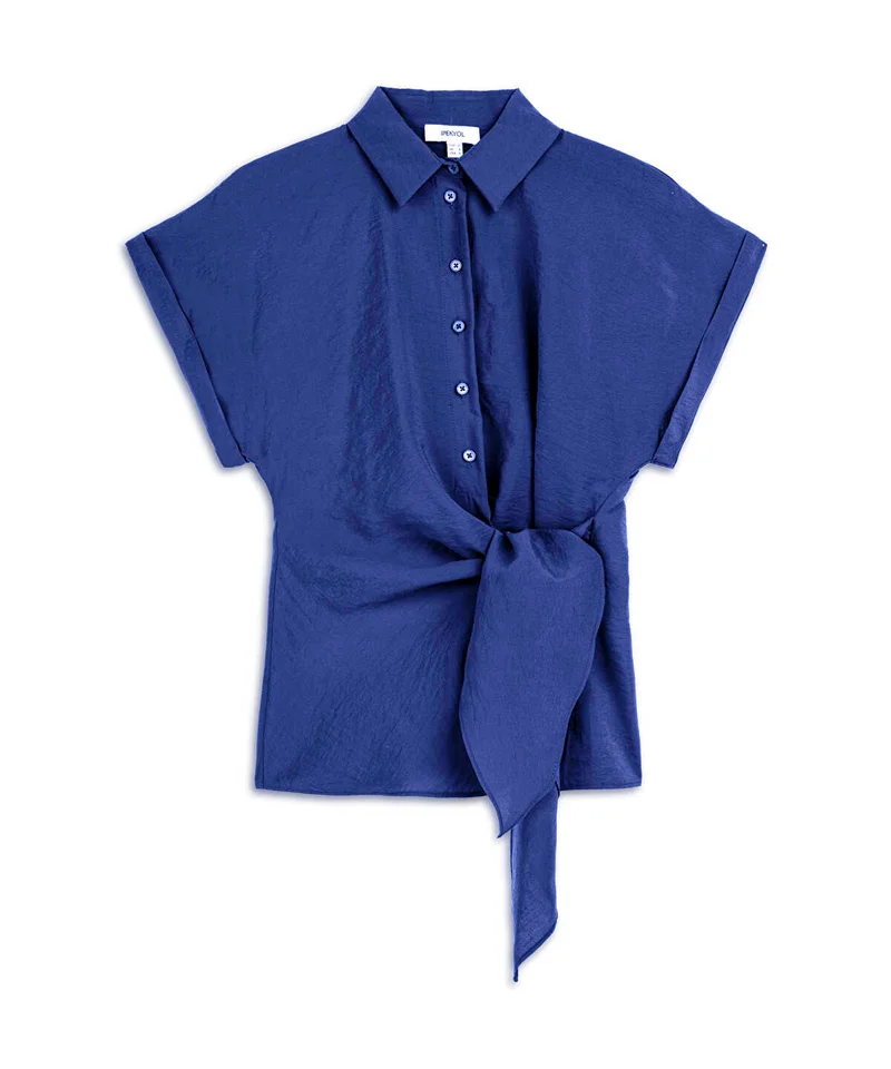 Ipekyol  Asymmetric Tie Waist Shirt for Women | Best Price UAE