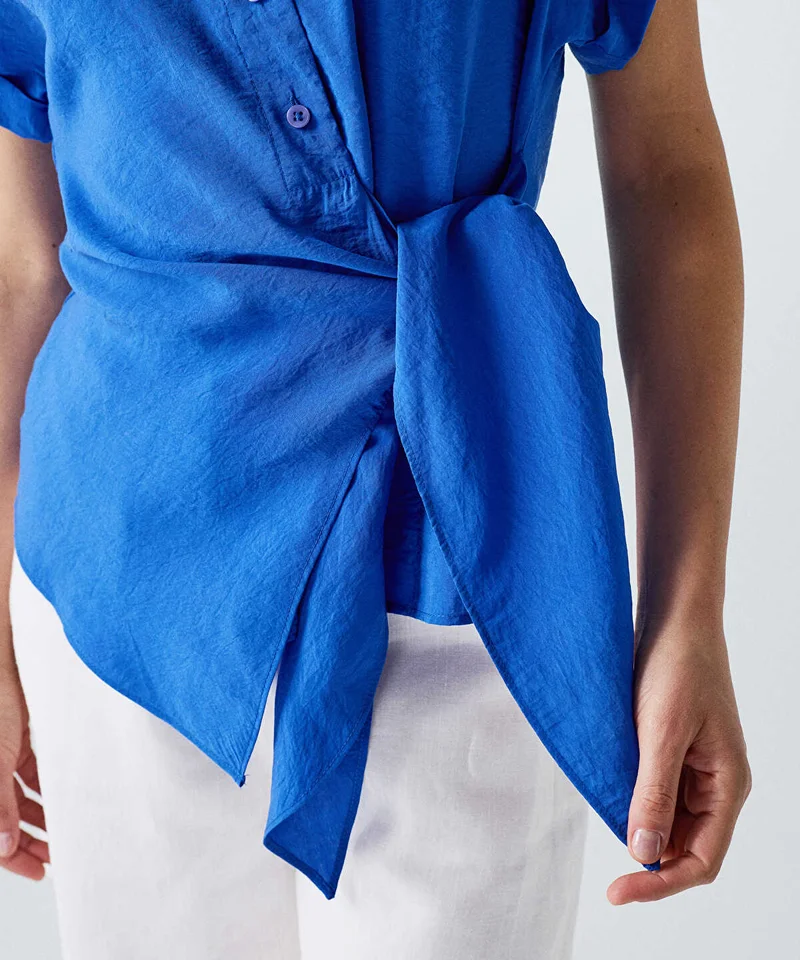 Ipekyol  Asymmetric Tie Waist Shirt for Women | Best Price UAE