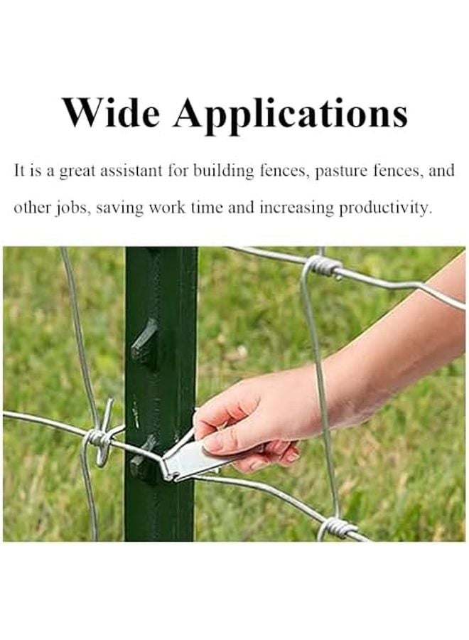 6 قطع أداة لف أسلاك السياج الفولاذية الثقيلة لمشابك عمود T بفتحات 5 مم و 7 مم - Image 5