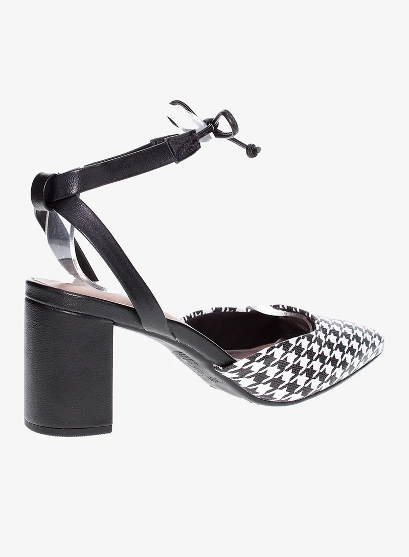 Beira Rio Black Lilly Pointed Toe Ankle Strap High Heel Pumps for Women | Best Price UAE