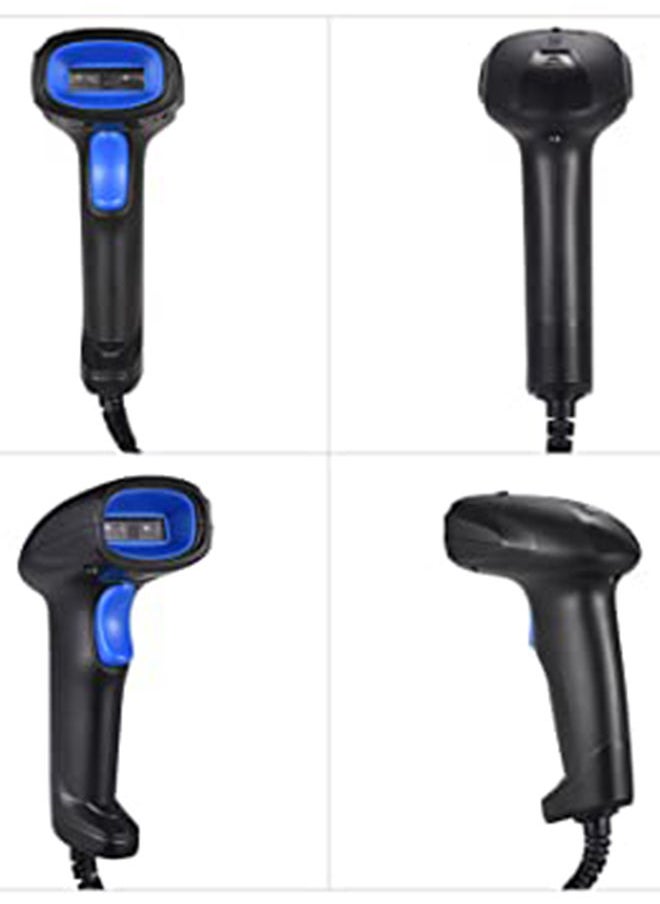 CCD 1D Automatic Barcode Scanner Black/Blue