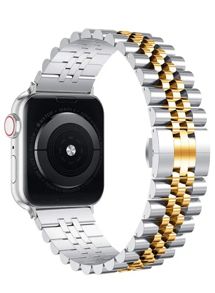 MOXOM Metal Watch Band for Apple Watch Ultra, Compatible with 49, 46, 45mm, Stainless Steel Replacement Strap for iwatch, Metal Strap for Apple Ultra Watch - Image 2