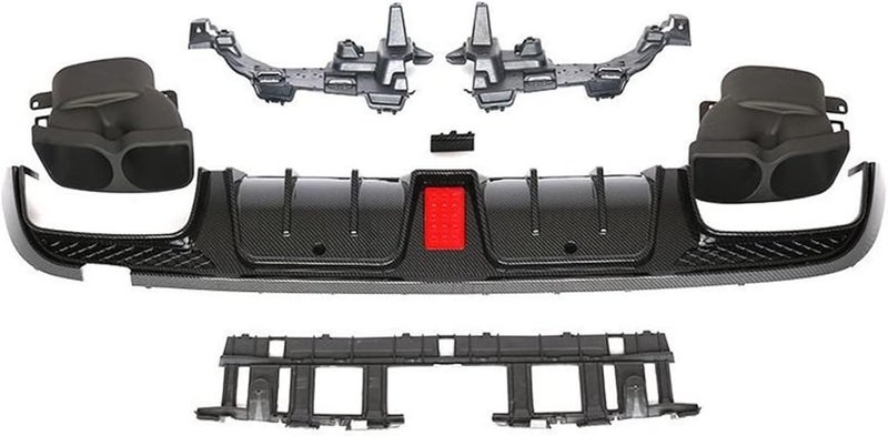 DEMULAX Car Rear Bumper Diffuser Lip Spoiler for Mercedes-Benz C-Class - Image 1