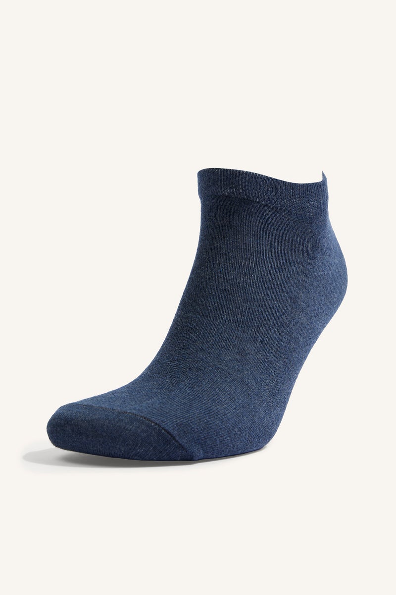 DeFacto Blue Man Man 7 Piece Cotton Blend Socks Casual - Image 2