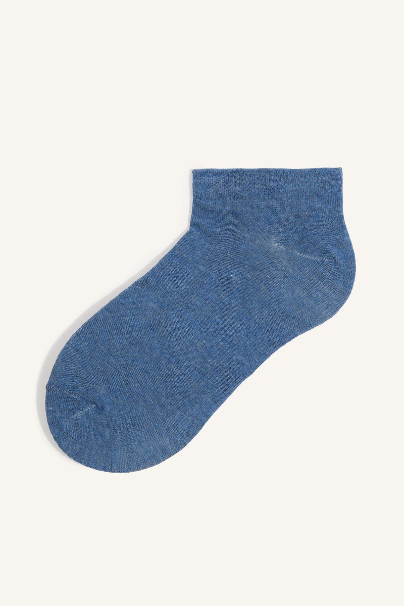 DeFacto Blue Man Man 7 Piece Cotton Blend Socks Casual - Image 3