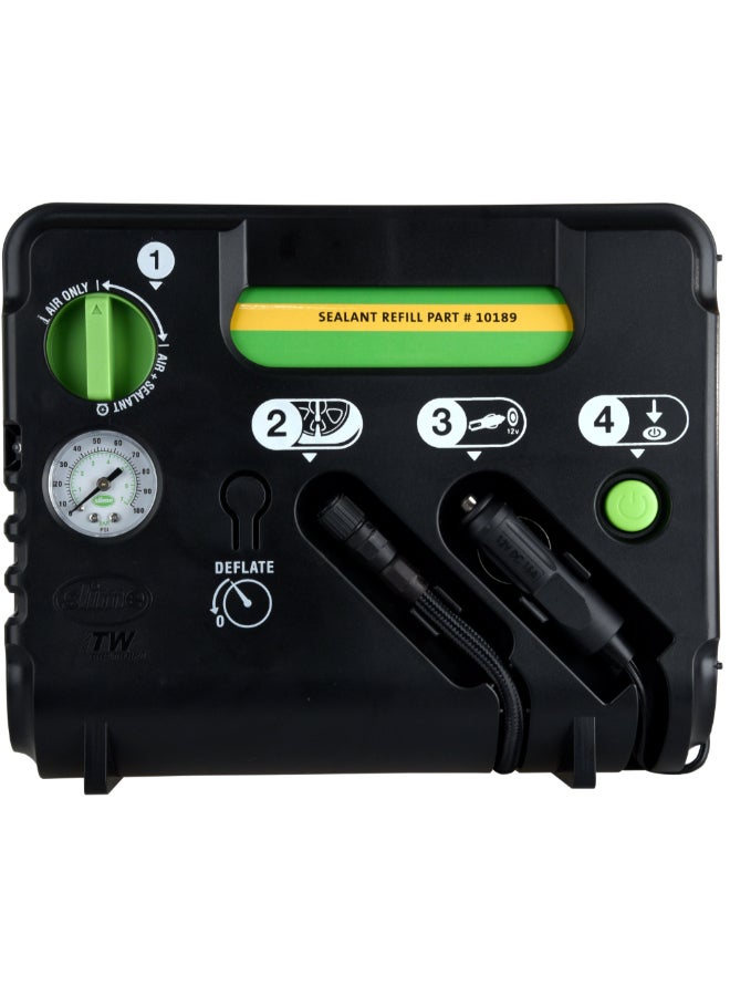 سلايم طقم إصلاح الإطارات المثقوبة للشاحنات/سيارات الدفع الرباعي في حالات الطوارئ أسود وأخضر 10.16 x 27.94 x 25.4 سم 50139 - Image 1